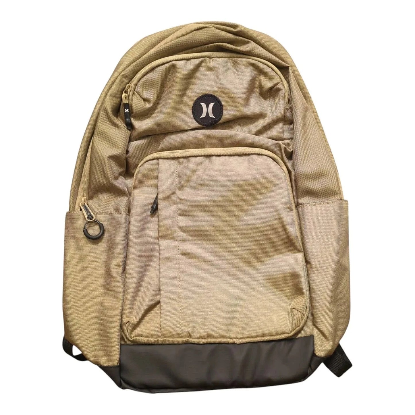 New Hurley Rider Backpack Khaki & Black Laptop & Bottle Pockets, 9A7386-X1T O/S