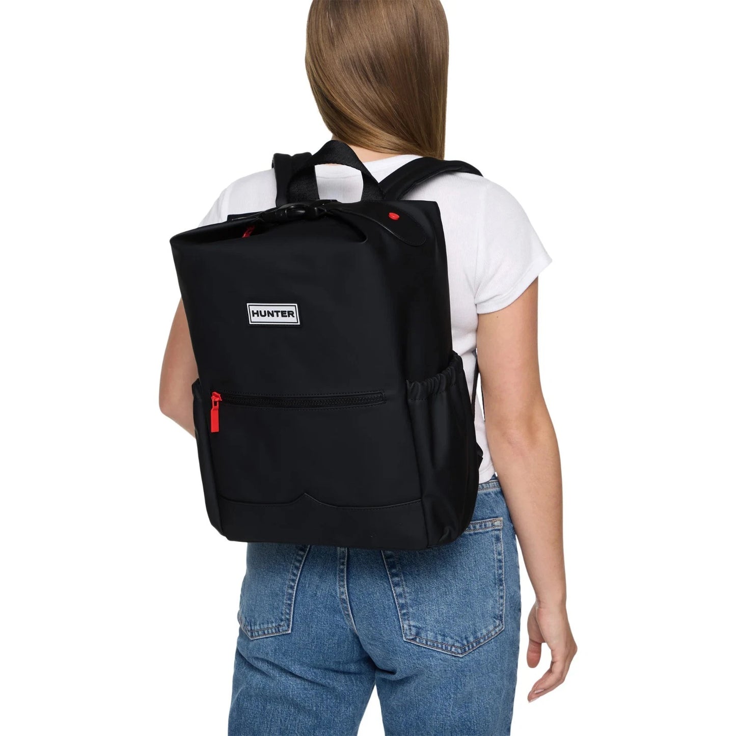 New Hunter Top Clip Soft Shell WR Backpack, QT-308 Black 4.92"Wx10.83"Lx14.96"H
