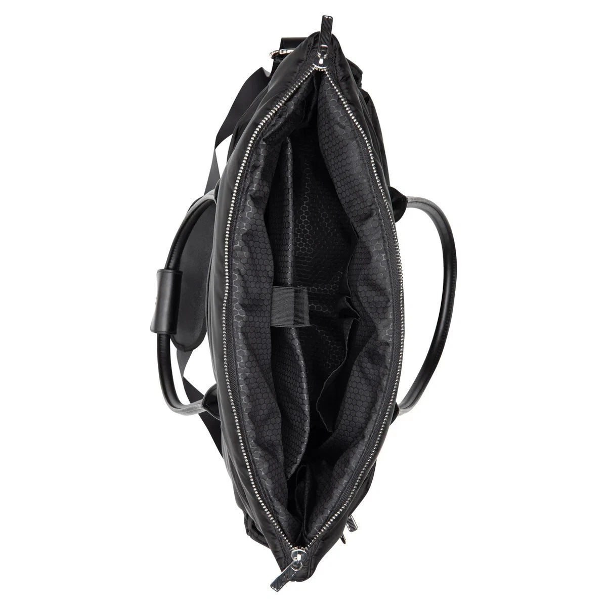 New iPack Puffy Fashion Tote Bag, Choice Cream/Black, 17.3"Wx19.3"Lx6.1"H Viral