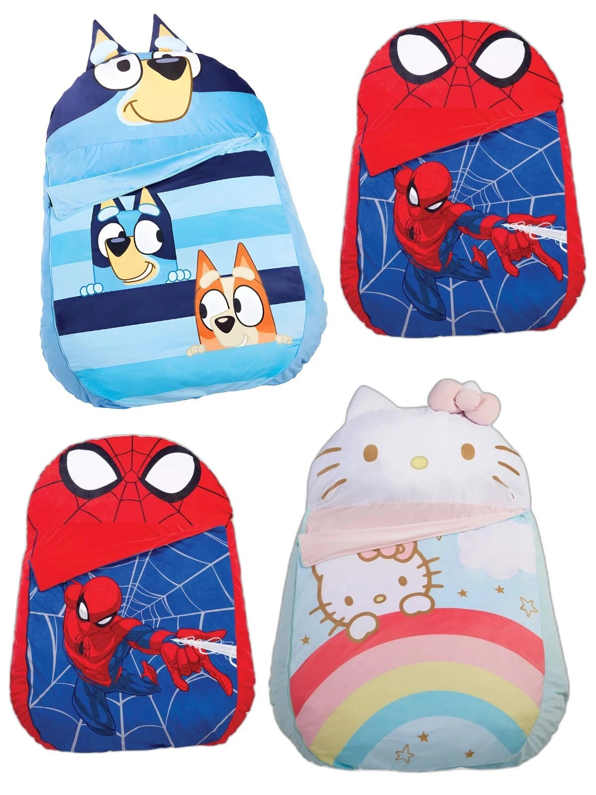 New Kids Floor Lounger Floor Pillow & Chair, Choice Bluey or Spiderman 47"X69"