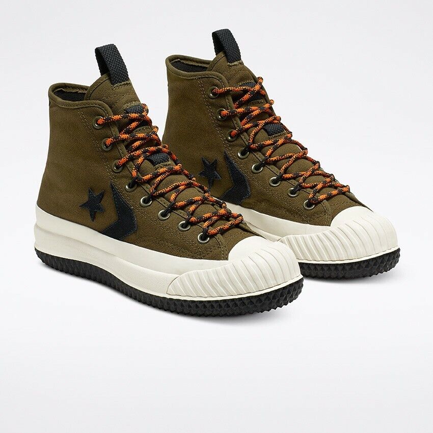 Converse Bosey MC Hi Boot, 166222C Multiple Sizes Surplus Olive/Campfire Orange/