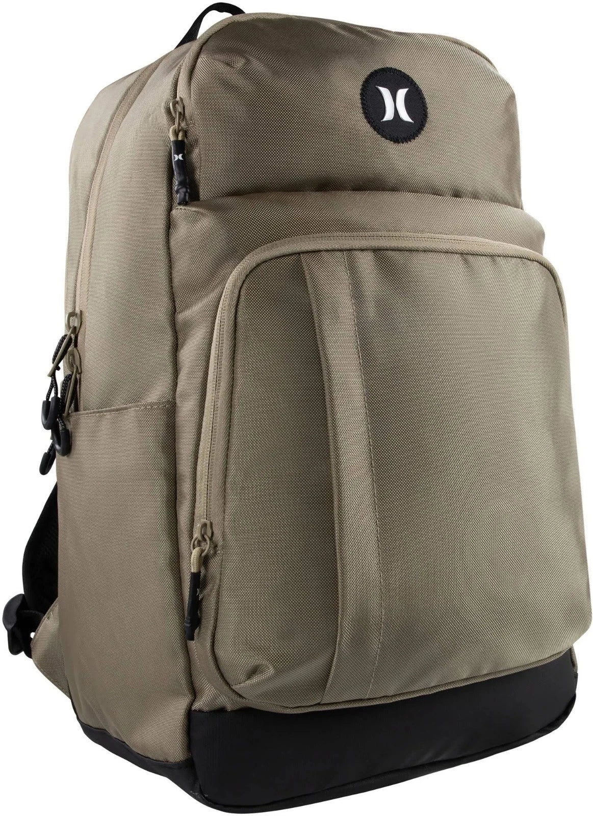 New Hurley Rider Backpack Khaki & Black Laptop & Bottle Pockets, 9A7386-X1T O/S