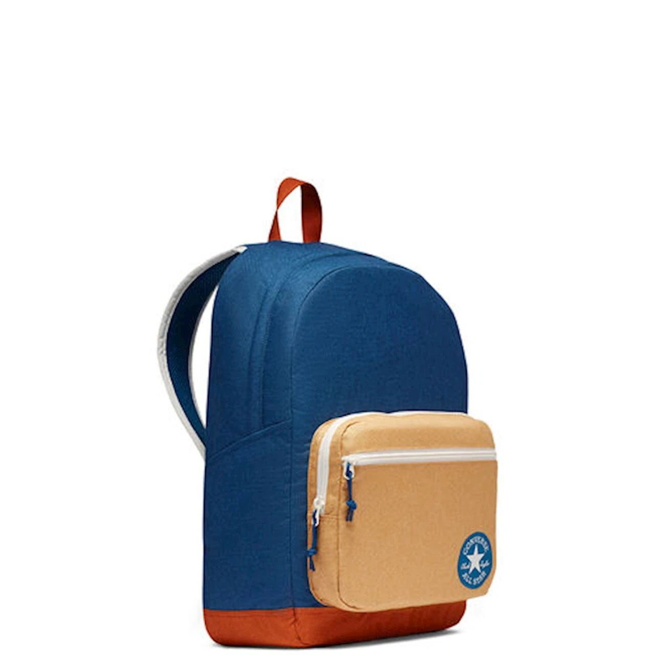 Converse Go 2 Backpack 24 Liter Capacity, 10018975-A01 Beige/Navy Blue/Orange