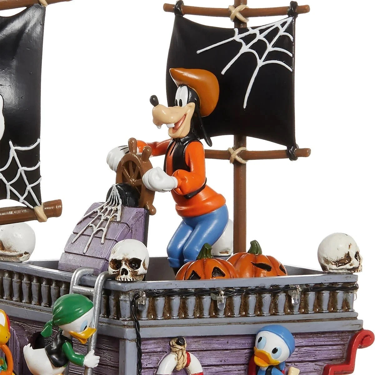 Disney Halloween Animated Pirate Ship with Lights and Music, Whole Gang Aboard
