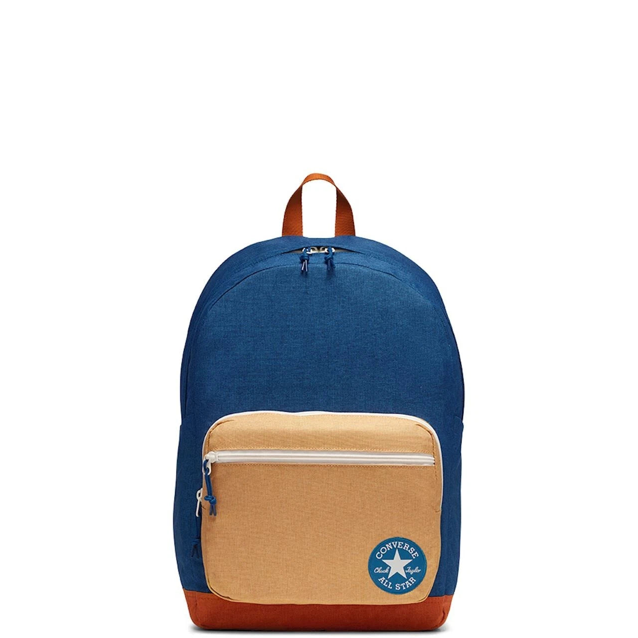 Converse Go 2 Backpack 24 Liter Capacity, 10018975-A01 Beige/Navy Blue/Orange