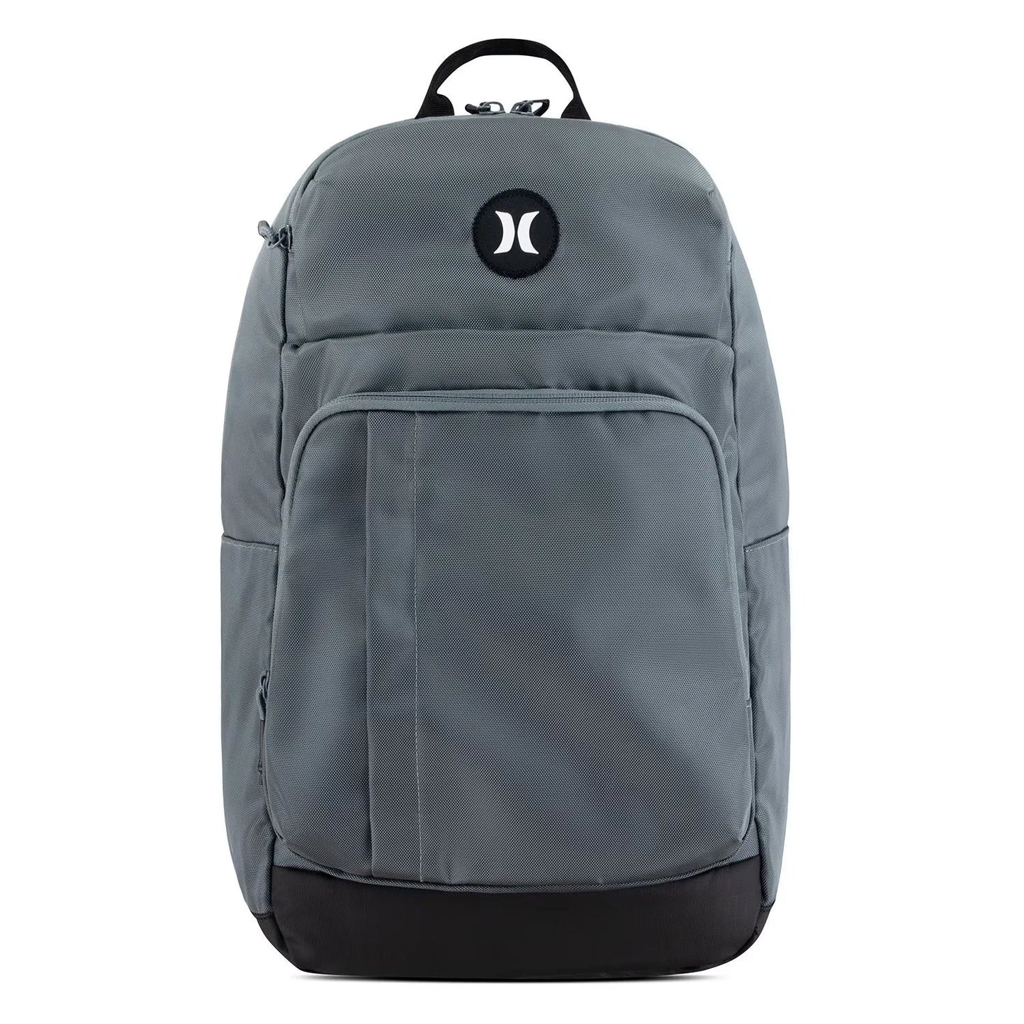 New Hurley Rider Backpack Gray & Black - Laptop & Bottle Pockets, 9A7386-0A1 O/S