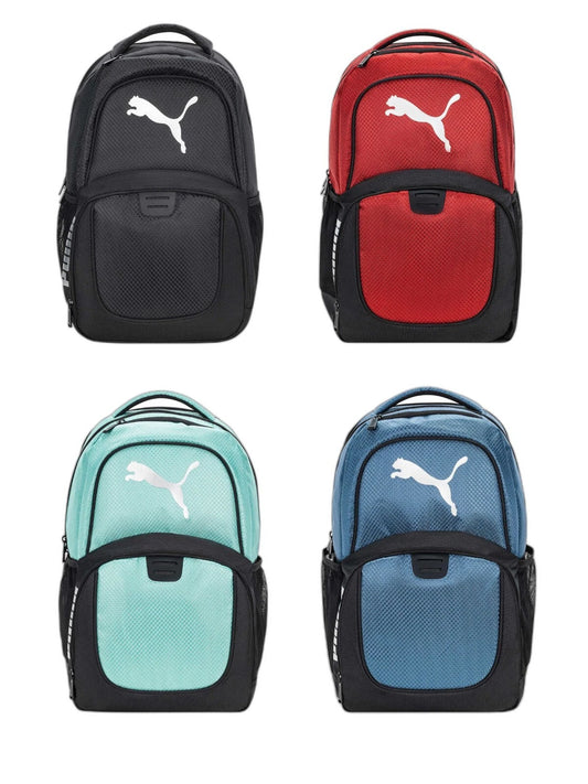 Puma Challenger Water Resistant Backpack, 1379569 Choice of Black/Blue/Red/Green