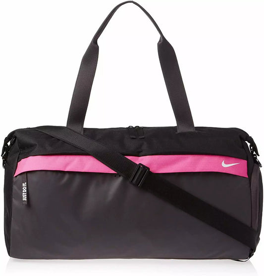 Women Nike Radiate Club Duffle Bag, BA5528 011 Black/Thunder Grey/White