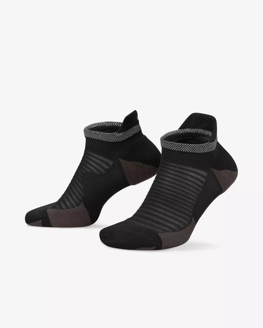 Nike Spark Cushioned No-Show Running Socks, 1 Pair Black W/DRI-FIT Te CU7201-010