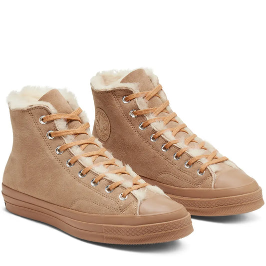 Converse Chuck 70 Genuine Shearling Lined Sneaker, 166318C Multi Sizes Iced Coffee/Iced Coffee