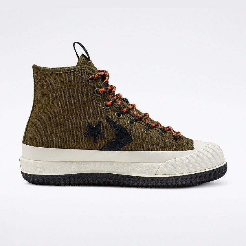 Converse Bosey MC Hi Boot, 166222C Multiple Sizes Surplus Olive/Campfire Orange/